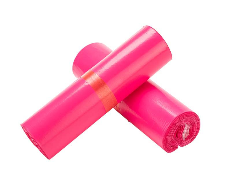 隆德玫红色快递袋-02